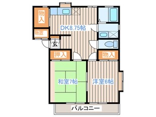 サンフィ－ルドⅠの物件間取画像